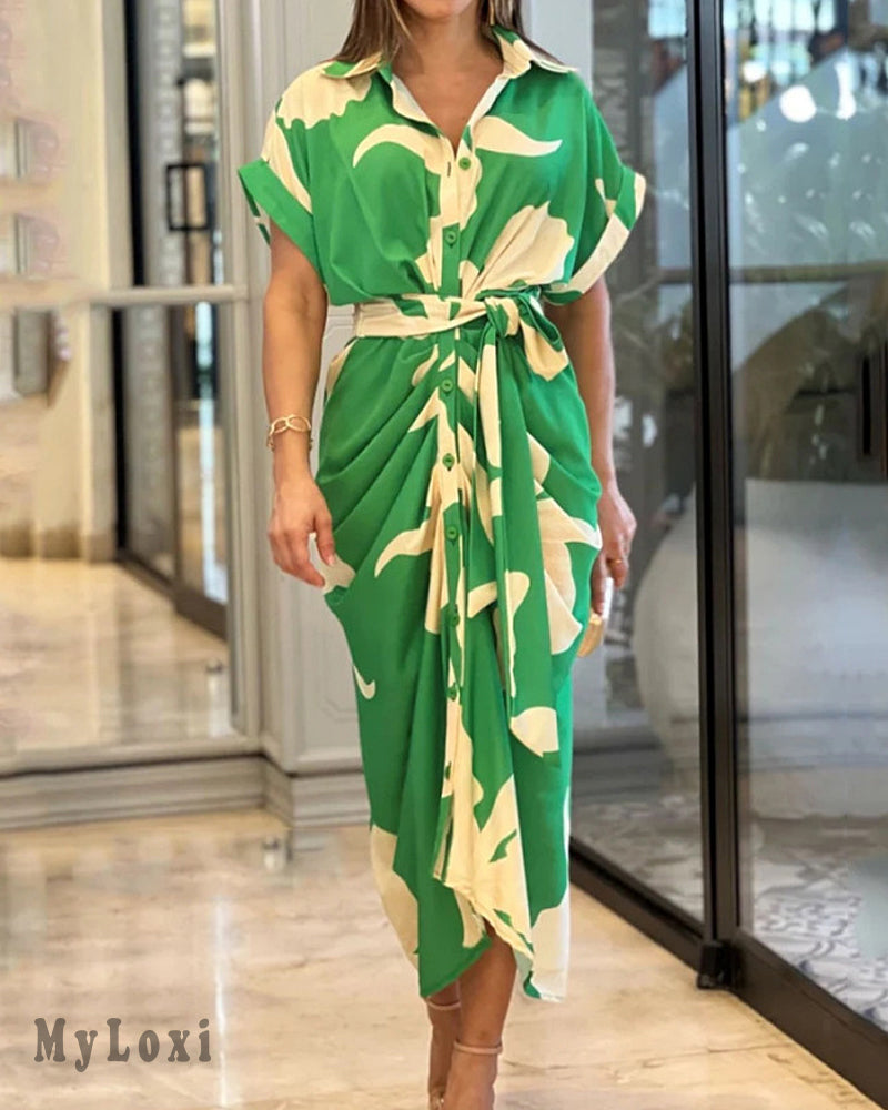 Shirt Dress with Print