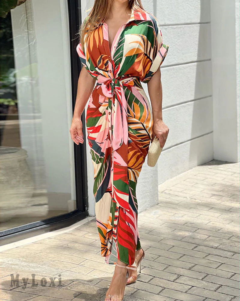 Shirt Dress with Print
