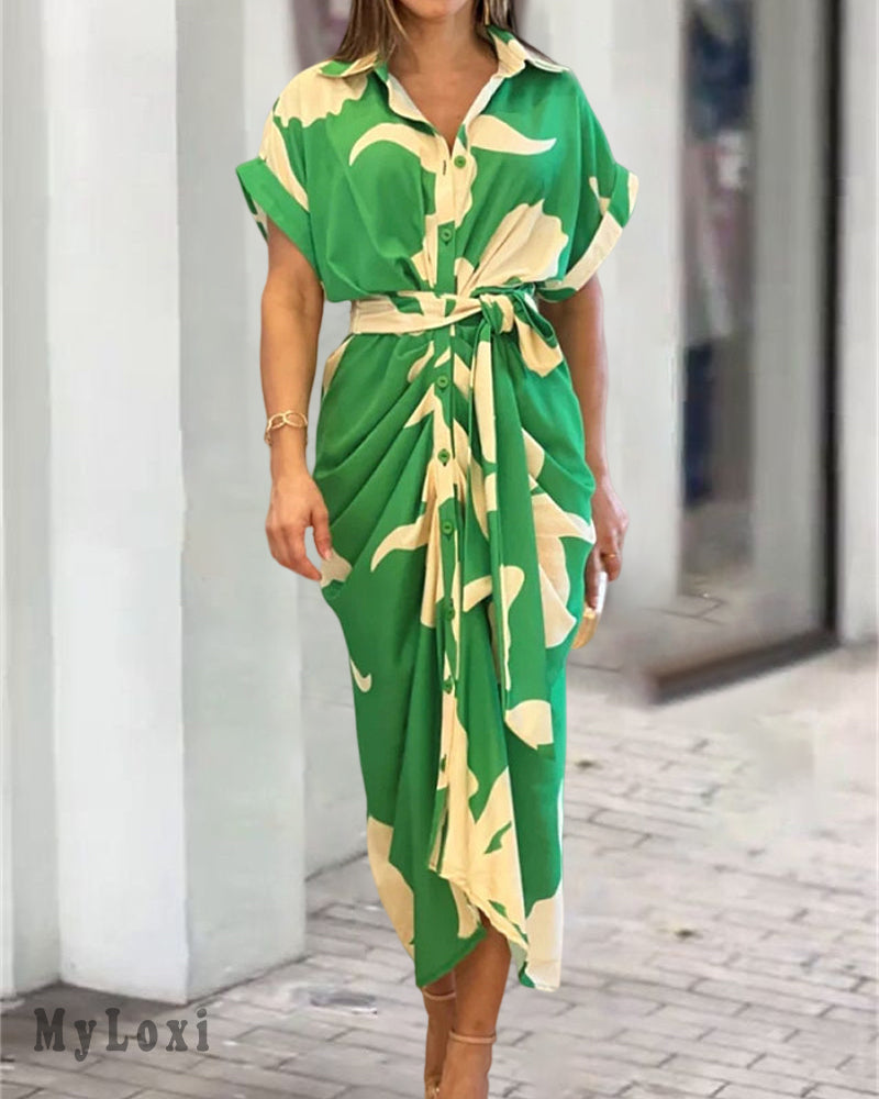 Shirt Dress with Print